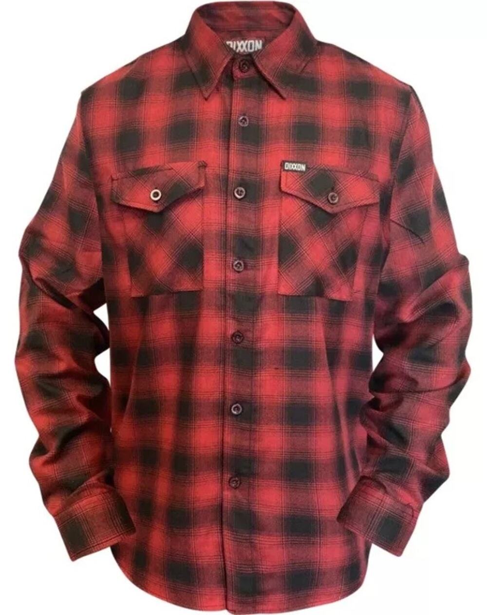 Dixxon x Black Rifle Coffee The Oxblood Flannel Button Down Pocket Red S NWT